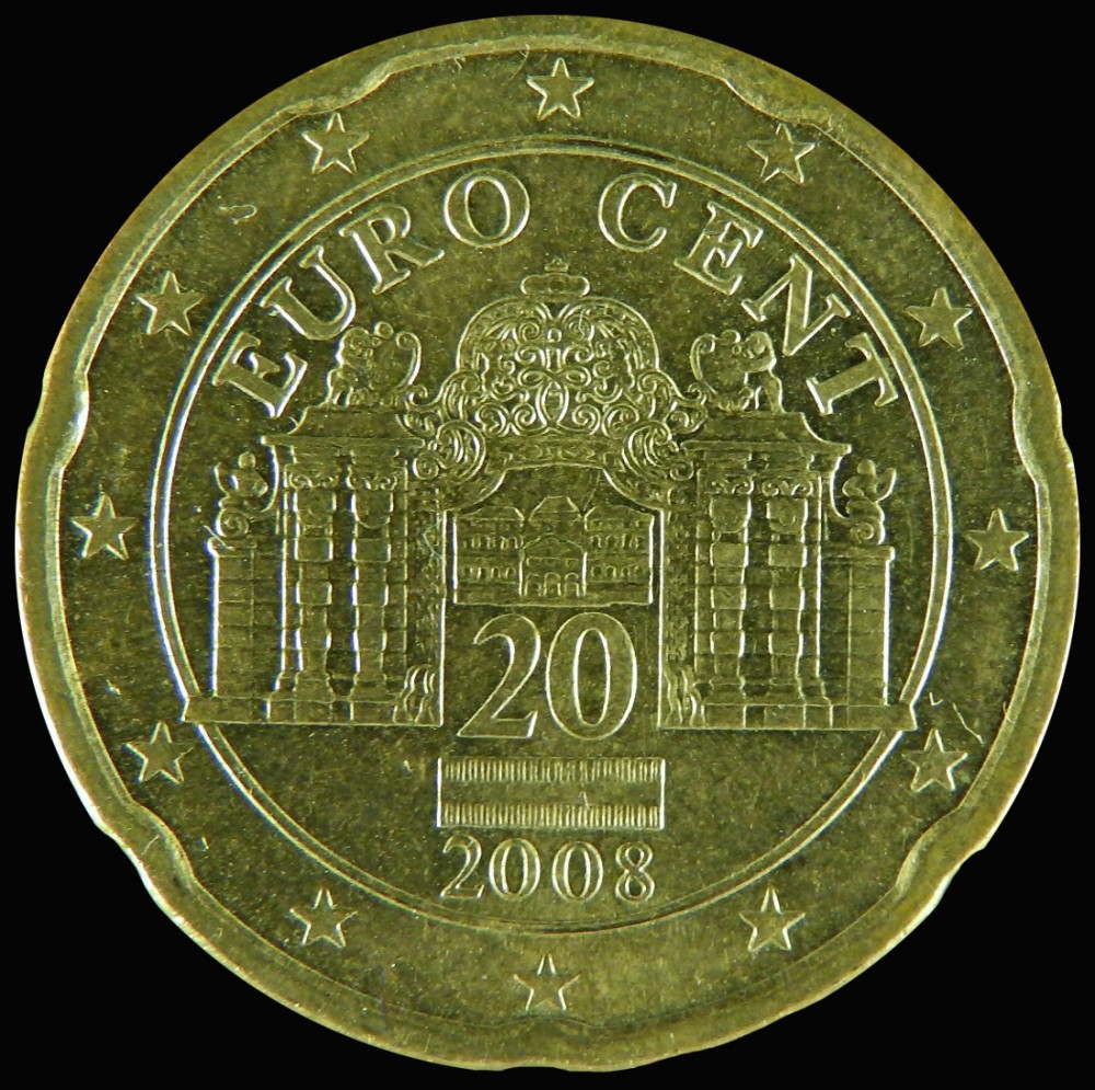 2008 20 euro cent austria