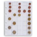 Leuchtturm OPTIMA coin sheet for Euro sets up to 26 mm Ø