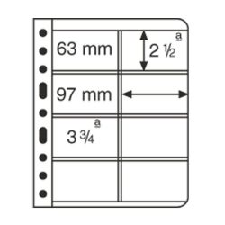 Leuchtturm VARIO sheet 8-way division, for Telephone Cards