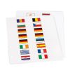   Leuchtturm NUMIS éremtartó lap 3 komplett EURO forgalmi érmesorozathoz - zászló szett csomag/2db