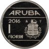 Aruba-2014-1 Florin-Nikkelezett acél-UNC-Pénzérme