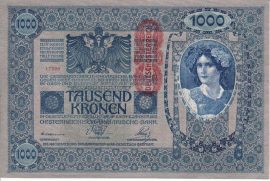 Ausztria 1919. 1000 Kronen-aUNC (DÖ bélyegzés)