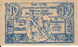 Ausztria 1920. 10-20 Heller-Kirchdorf-VF (2db szükségpénz)