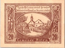 Ausztria 1920. 20 Heller-Ansten-VF 