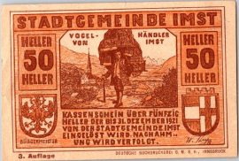 Ausztria 1920. 50 Heller-Imst-VF 