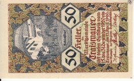 Ausztria 1920. 50 Heller-Traismauer-VF 