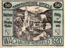 Ausztria 1920. 50 Heller-Wachauer-VF