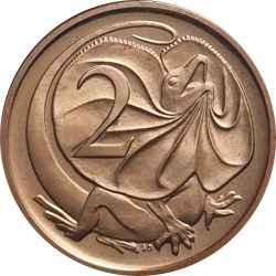 Ausztrália-1980-2 Cent-Bronz-VF-Pénzérme