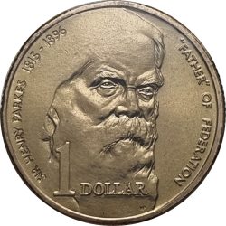 Ausztrália-1996-1 Dollár-Alumíniumbronz-VF-Pénzérme
