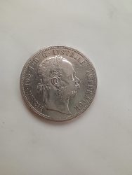 Ausztria-1873-1 Florin-Ezüst-Pénzérme