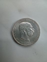 Ausztria-1912-1 Corona-Ezüst-Pénzérme