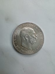 Ausztria-1915-1 Corona-Ezüst-Pénzérme