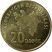 Azerbajdzsán-2006-20 Qapik-Rézbevonatú acél-UNC-Pénzérme