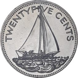 Bahama-szigetek-2005-25 Cent-Réz-nikkel-UNC-Pénzérme