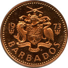 Barbados-1973-1 Cent-Bronz-VF-Pénzérme