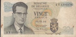 Belgium 1964. 20 Francs-F