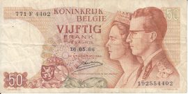 Belgium 1966. 50 Francs-F