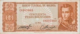 Bolívia 1962. 50 Bolivianos-UNC