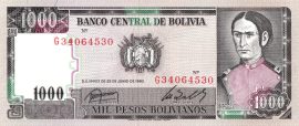 Bolívia 1982. 1000 Bolivianos-UNC