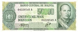 Bolívia 1984. 50000 Bolivianos-UNC