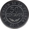 Bolívia-2012-50 Centavos-Rozsdamentes acél-UNC-Pénzérme