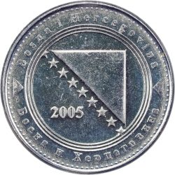 Bosznia-Hercegovina-2017-5 Feninga-Nikkelezett acél-UNC-Pénzérme
