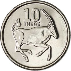 Botswana-2013-10 Theba-Nikkel bevonatú acél-UNC-Pénzérme
