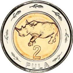 Botswana-2013-2 Pula-Bimetál-UNC-Pénzérme