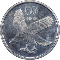 Botswana-2013-50 Theba-Nikkel bevonatú acél-UNC-Pénzérme