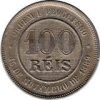 Brazília-1893-100 Reis-Réz-Nikkel-F-Pénzérme