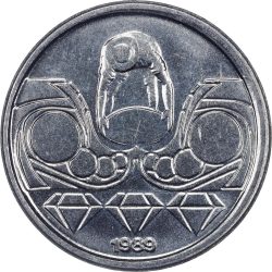 Brazília-1990-10 Centavos-Rozsdamentes Acél-UNC-Pénzérme