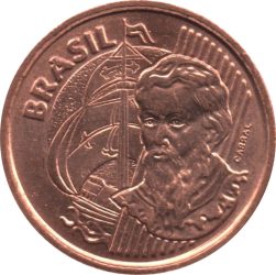 Brazília-2004-1 Centavos-Rézbevonatú acél-UNC-Pénzérme