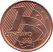 Brazília-2004-1 Centavos-Rézbevonatú acél-UNC-Pénzérme