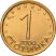 Bulgária-2000-1 Stotinka-Bronzbevonatú acél-UNC-Pénzérme