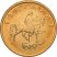 Bulgária-2000-5 Stotinki-Bronzbevonatú acél-UNC-Pénzérme