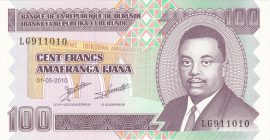 Burundi 2011. 100 Frank-UNC