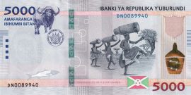 Burundi 2022. 5000 Frank-UNC