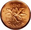 Kanada-1982-1989-1 Cent-Bronz-VF-Pénzérme