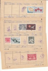 Kanada-Bélyegcsomag 3-Bélyegek (bélyegfüzet lapon)