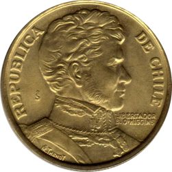 Chile-1978-1 Peso-Alumíniumbronz-VF-Pénzérme