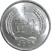 Kína-2006-1 Fen-Alumínium-UNC-Pénzérme