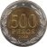 Chile-2022-500 Peso-Bimetál-UNC-Pénzérme