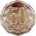 Chile-2023-50 Peso-Alumínium-nikkel bronz-UNC-Pénzérme