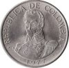 Kolumbia-1974-1 Peso-Nikkel-Sárgaréz-VF-Pénzérme