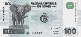 Kongó 2000. 100 Francs-UNC