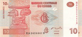 Kongó 2003. 10 Francs-UNC