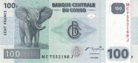 Kongó 2007-2022. 100 Francs-UNC
