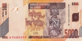Kongó 2020. 5000 Francs-UNC