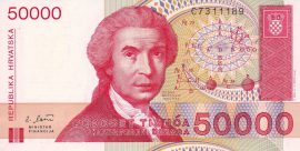 Horvátország 1993. 50000 Dinar-UNC