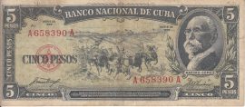 Cuba 1956. 1 Peso-UNC